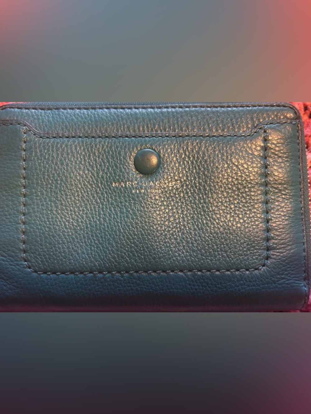 Marc Jacobs Turquoise Leather Wallet